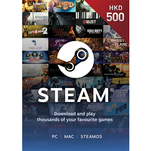 STEAM 禮物卡500HKD-Steam數位禮物卡-買號六
