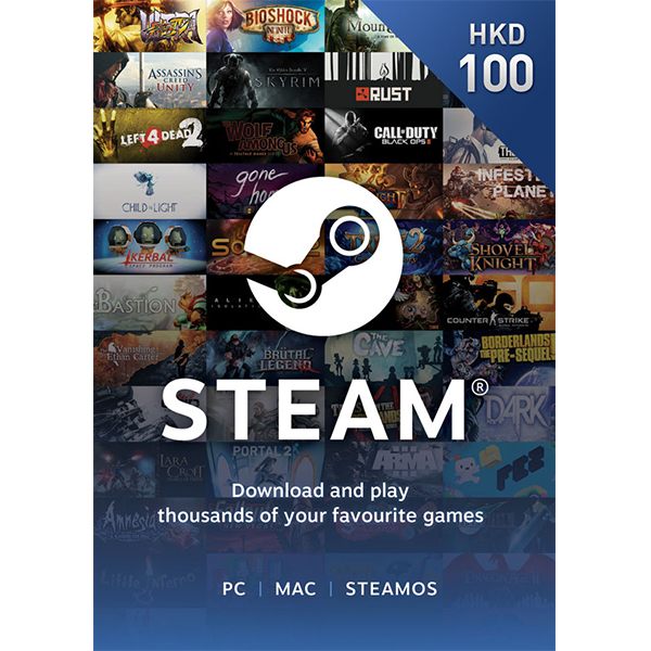 STEAM 禮物卡100HKD-Steam數位禮物卡-買號六